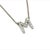 Diamond Letter "M" Pendant Necklace 14k Gold 0.19 TCW Certified For Sale - Image 10 of 12