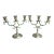 Baldwin Three Arm Candlelabra Candle Holders - a Pair For Sale