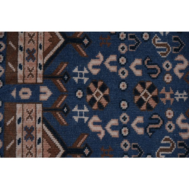 Textile 1960s Handknotted Turkish Oushak Rug 4'7'' X 8'1'' For Sale - Image 7 of 10