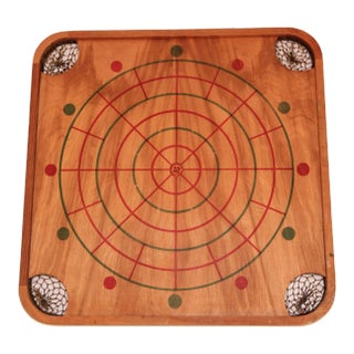 Antique Carrom Company Large Wood Game Board Double Sided For Sale