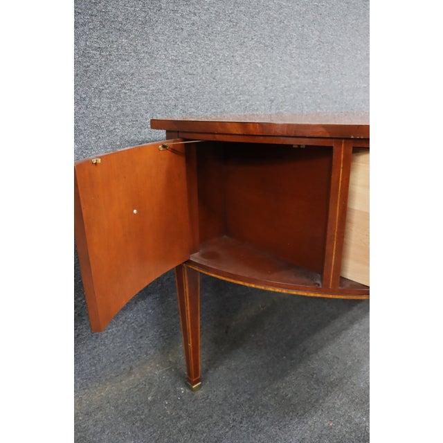 Baker Furniture Company Baker Williamsburg Mahogany Inlay Sideboard / Server For Sale - Image 4 of 16