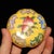 Cloisonné Enamel Trinket Box | Yellow Peach & Bat Motif | 2.5" Wide For Sale In Los Angeles - Image 6 of 9