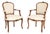 French Walnut Salon Armchairs, 1930, Set of 2 For Sale