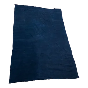 Fine Plain Indigo Cloth - Mossi Tribe Burkina Faso 67" by 47"