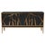 Italian Black Murano Glass and Brass Three-Door Sideboard from Justfurnituress SRL For Sale - Image 9 of 9
