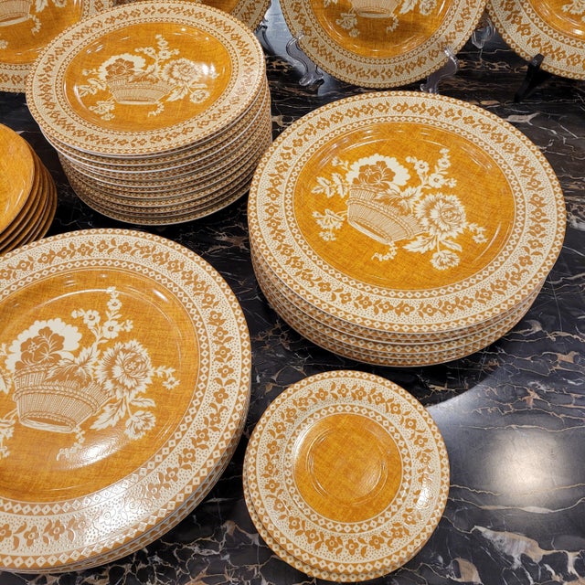 Vintage French Dinnerware Set, 1990s, Set of 54 For Sale - Image 13 of 18