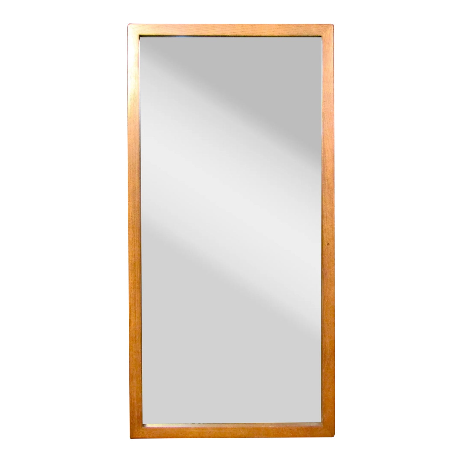 Vintage Wooden Wall Mirror | Chairish