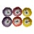1980s Set of 6 Fitz & Floyd Pansy Porcelain Bowls For Sale