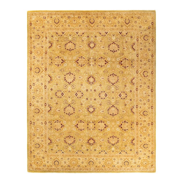 Green Mogul, One-of-a-Kind Hand-Knotted Area Rug in Green, 8' 3" x 10' 5" For Sale - Image 8 of 8