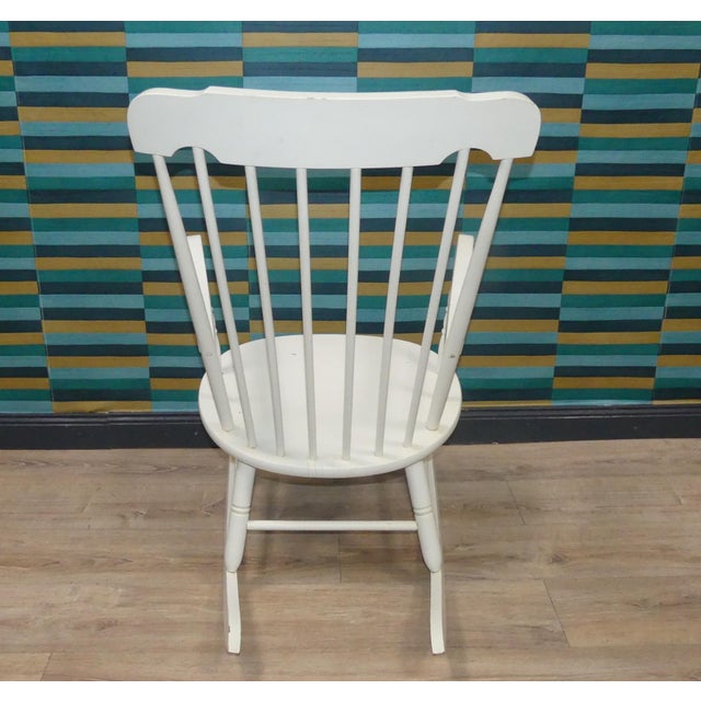 Shabby Chic White Rocking Chair, 1970s For Sale - Image 4 of 10