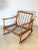 Brown Wooden Rocking Chair, 1960s For Sale - Image 8 of 16