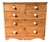 American Primitive Pine Chest of Drawers With Porcelain Knobs, 19th Century For Sale