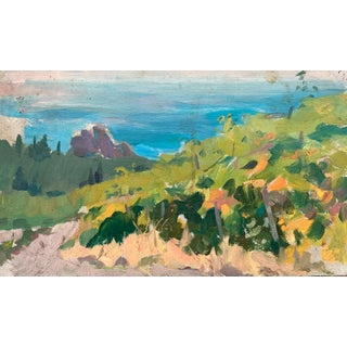 Original Seascape Oil Painting, Ukrainian Artist, 1970s For Sale