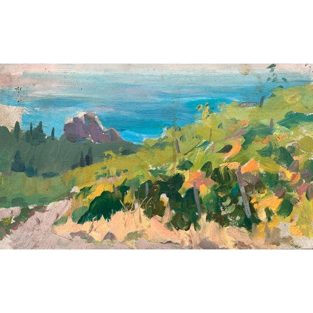 Original Seascape Oil Painting, Ukrainian Artist, 1970s For Sale