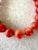 Contemporary Coral Beaded Necklace With Gold Tone Spacers and Hook Clasp. 17” Designed by Matthew Izzo For Sale - Image 3 of 4
