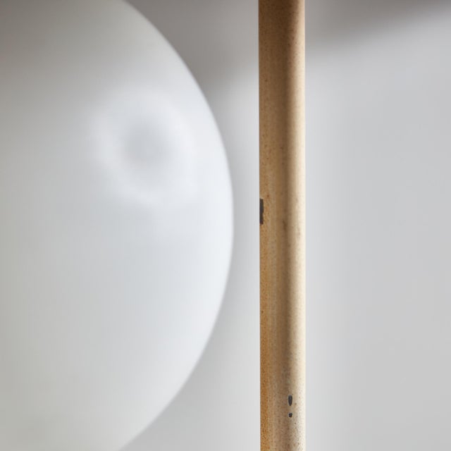 Metal and Glass Floor Lamp, 1980s For Sale - Image 9 of 10