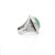 Vintage Southwestern Navajo Sterling Silver and Turquoise Cabochon Ring For Sale - Image 9 of 12