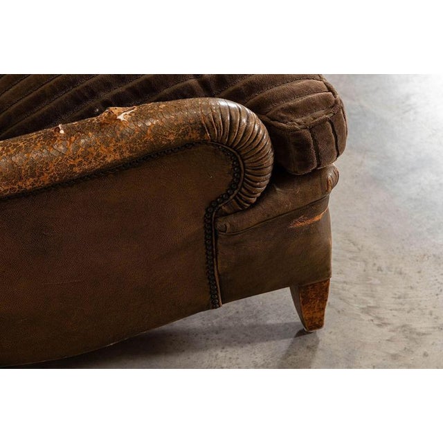 20th Century English Sprung Leather Armchairs, 1920, Set of 2 For Sale - Image 9 of 11