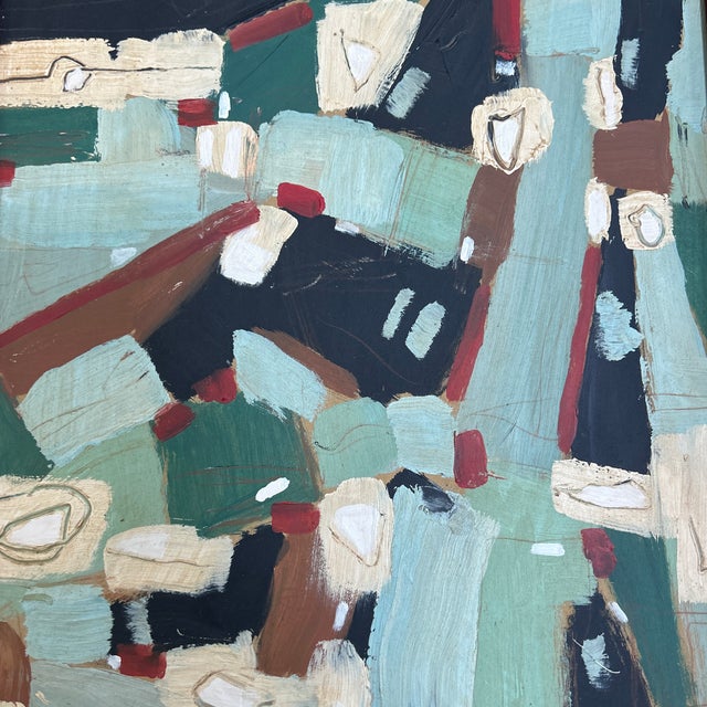 Contemporary original abstract painting by Stephen Heigh. Measures 12x15 or approximately 16.25x19.25 framed. Check out my...
