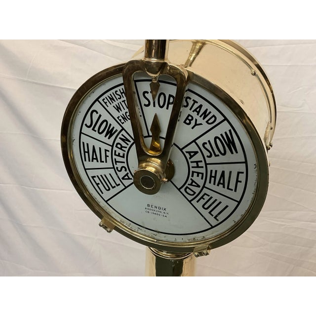 Solid Brass Ships Telegraph By Bendix For Sale - Image 12 of 12