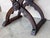Brown 19th Century Pair of Carved Walnut Folding Scissors Savonarola Bench or Settle For Sale - Image 8 of 18