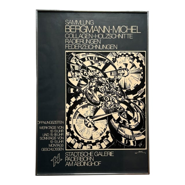 Rare 1978 Ella Bergmann-Michel & Robert Michel Städtische Galerie Paderborn Exhibition Print For Sale