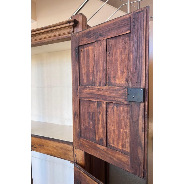 Late 18th Century Wardrobe, Cupboard or Cabinet, Walnut, Castilian Influence, Spain Restored For Sale - Image 12 of 18