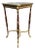 1990s French Artisan Louis XVI Mahogany Marble Side Table - 1 Pc For Sale