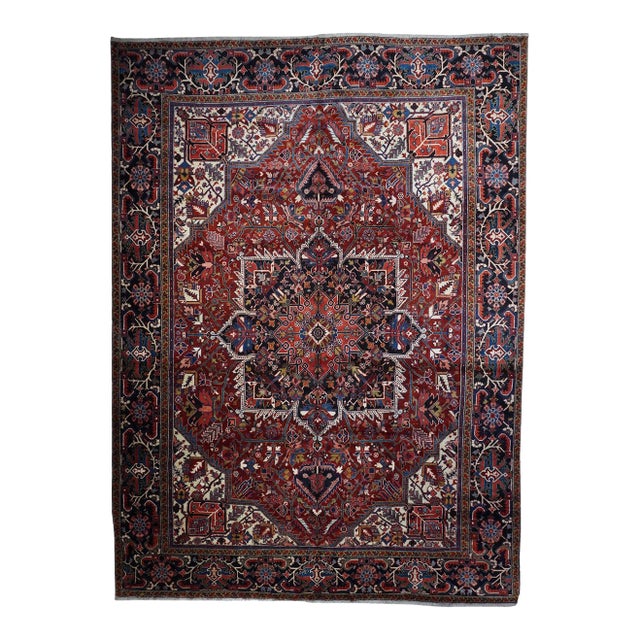 Vintage Heriz Rug 11'2'' X 15'2'' For Sale