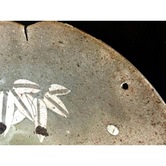 Japanese Seto Mingei Ceramic Plate Ishizara Edo Peorid For Sale - Image 9 of 17