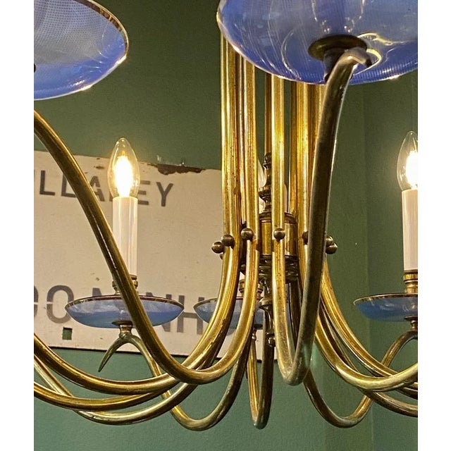 Vintage Twelve-Arm Chandelier, 1950s For Sale - Image 9 of 18