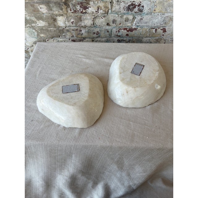 Raw Edge White Onyx Bowl [2 Available] For Sale - Image 9 of 18