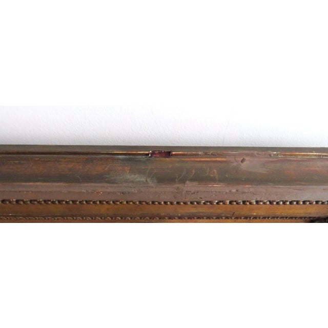 18th Century 18th C. French Portrait Oil Painting of a Young Girl Child Antique For Sale - Image 5 of 7