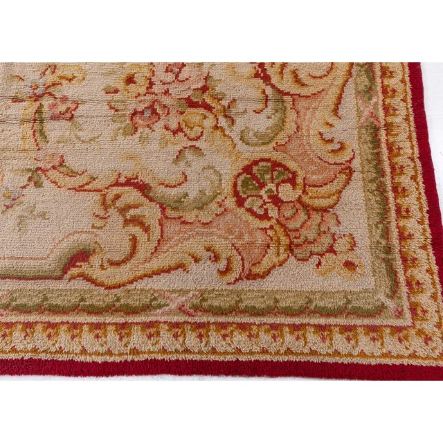 Oversized Antique Savonnerie Rug from France For Sale In New York - Image 6 of 9