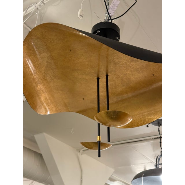 Enzo Catellani for Catellani & Smith Lederam Manta Pendant For Sale In San Francisco - Image 6 of 12