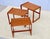 Amazing set of 3 mid-century modern Danish teak nesting tables, lightly restored with minor wear and patina due to age and...