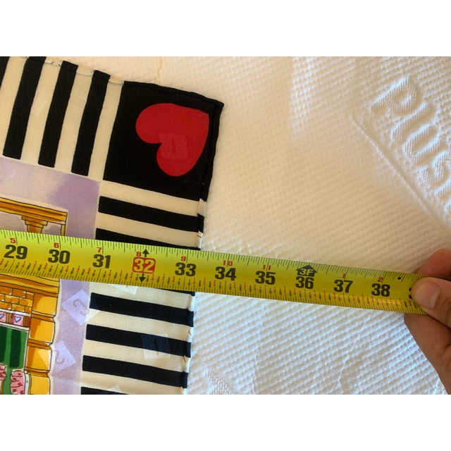 Moschino Vintage Moschino Silk Scarf For Sale - Image 4 of 7