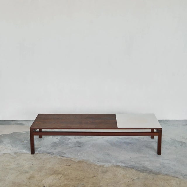 Kho Liang Ie Coffee Table in Wengé and Formica attributed to Kho Liang Ie, 1960s For Sale - Image 4 of 7
