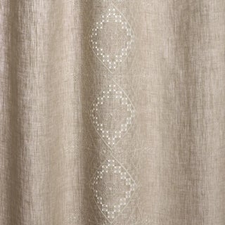 Schumacher Birgitta Sheer Fabric In Linen For Sale