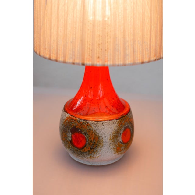 1970s Mid-Century Modern Pottery Lamp from Tilgmans, 1970s For Sale - Image 5 of 15