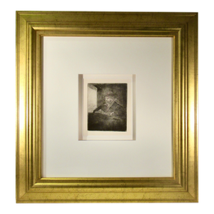 Rembrandt Van Rijn Self Portrait, Drawing At The Window 1648 Original Print