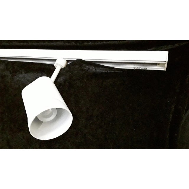 White 2-Spotlight Strip Ceiling Lamp from Staff, 1970s For Sale - Image 3 of 6