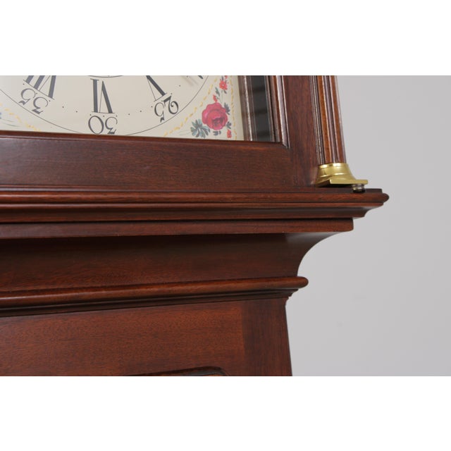 Stickley Colonial Williamsburg Mahogany Grandfather Clock For Sale - Image 9 of 18