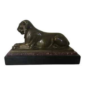 Antique Early 19th Century Grand Tour Bronze Model of the Egyptian Capitoline Lion