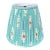 Shirred Ikat Lampshade For Sale