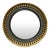 English Giltwood Convex Mirror With Ebonized Bosses, 19th Century For Sale