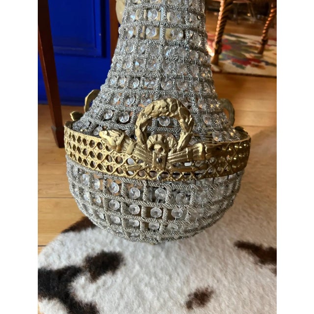 1970s 1970s Pair of Peek a Boo Medium Chandeliers For Sale - Image 5 of 6