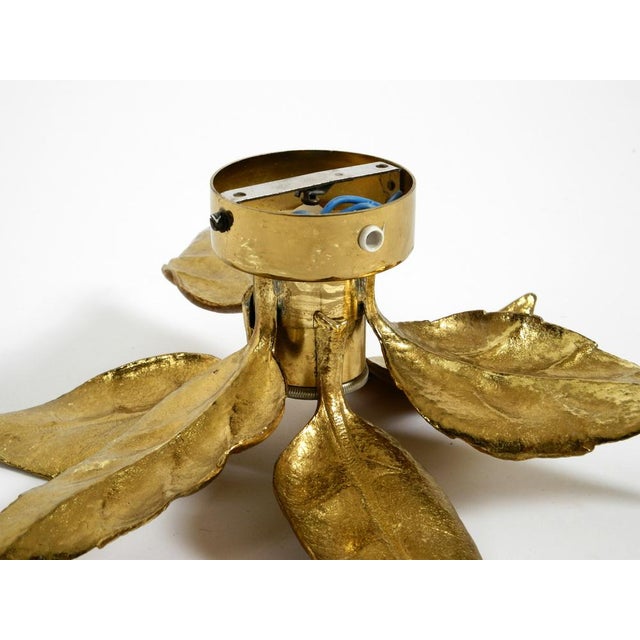 Vintage Florentine-Style Brass Ceiling Lamp by Willy Daro for Massive, Belgium, 1970s For Sale - Image 18 of 18
