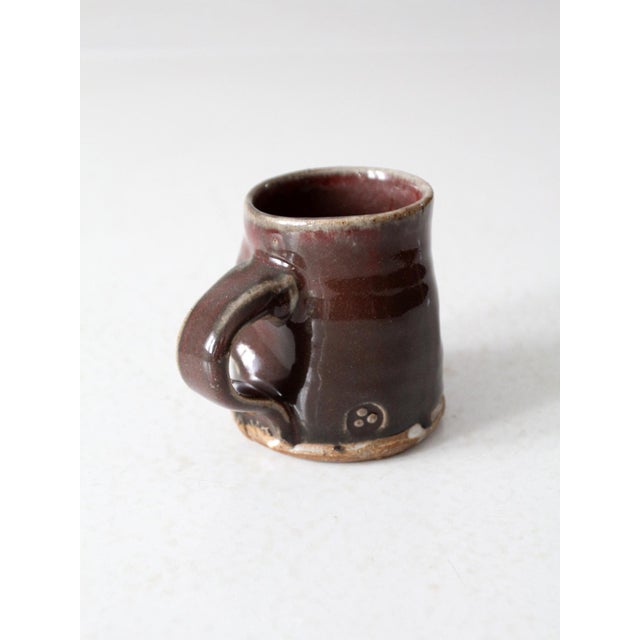 Vintage Studio Pottery Mug For Sale - Image 4 of 12