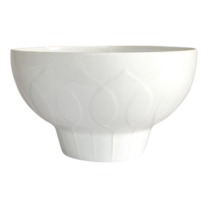 1970 Bjorn Wiinblad Rosenthal Lotus White Porcelain Serving Bowl Made in Germany